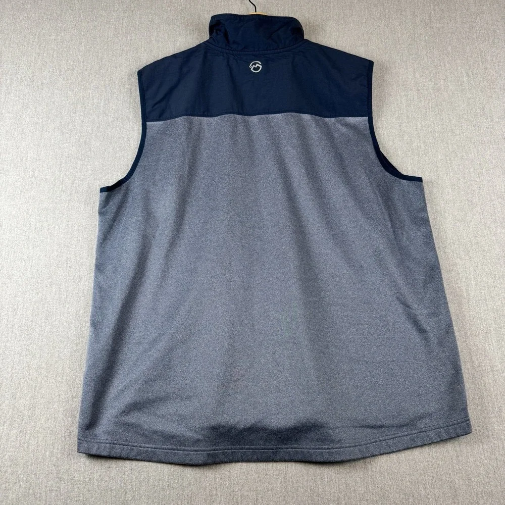 Magellan Outdoors Fish Gear‎ Full Zip Vest Blue Overcast Fleece Size 2XL